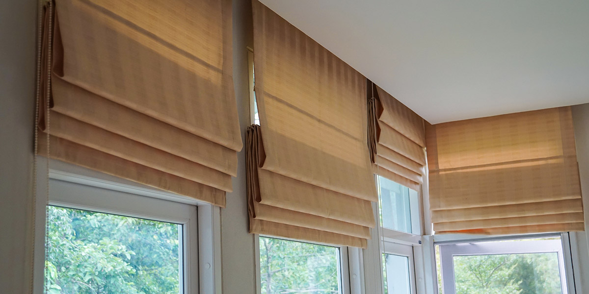 roman shades home interior